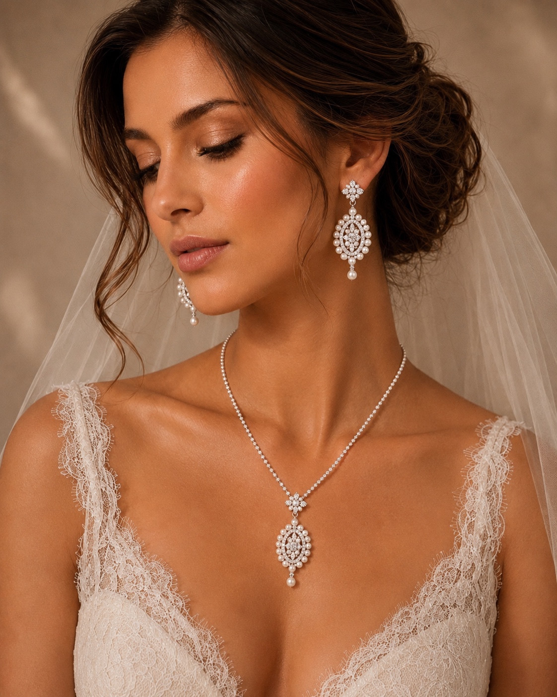 Bridal jewellery look