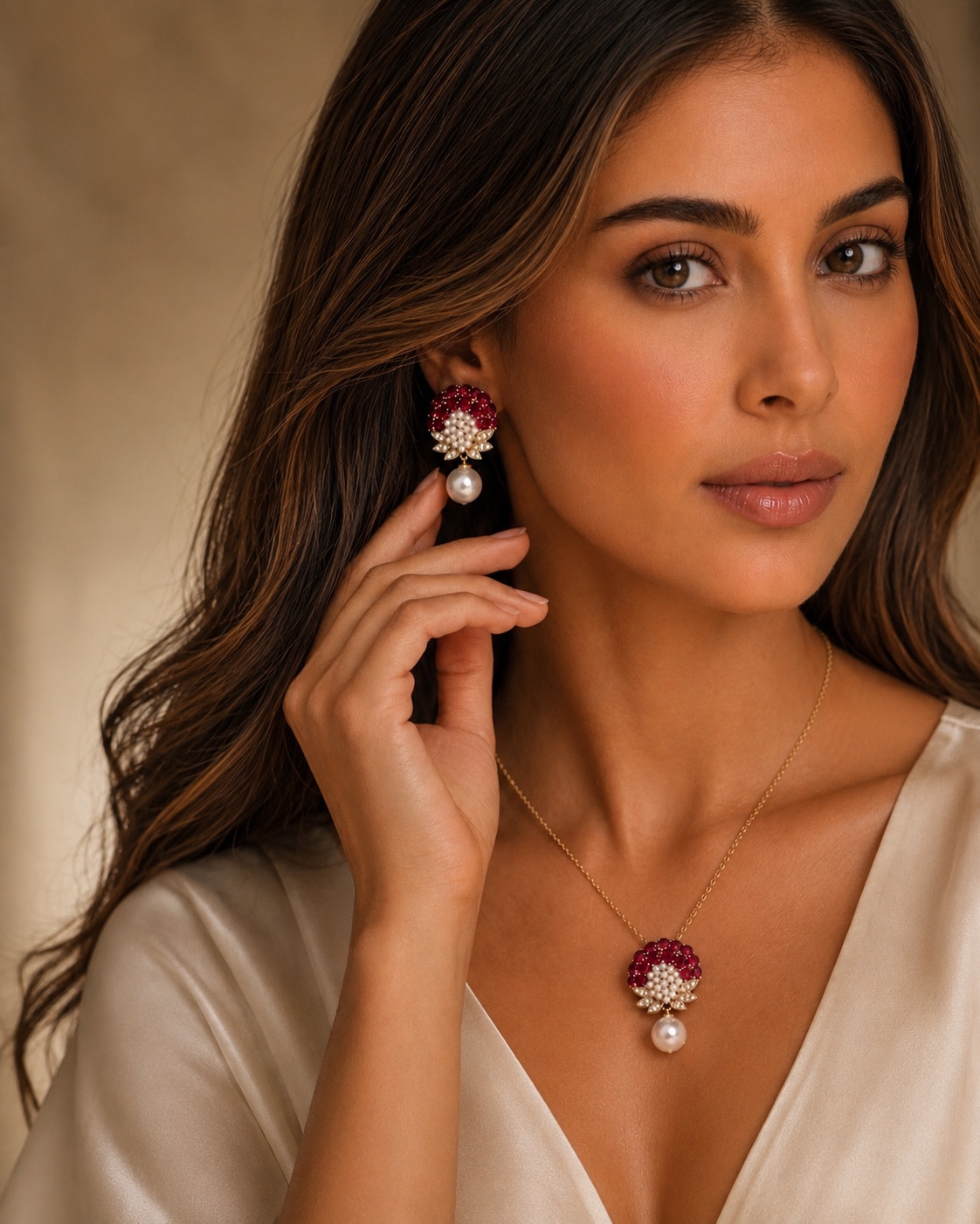 Special occasions jewellery, front view
