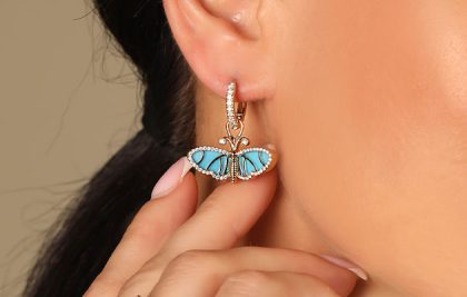 "Bellargus Turquoise Blue" Moza Happy Butterfly Collection